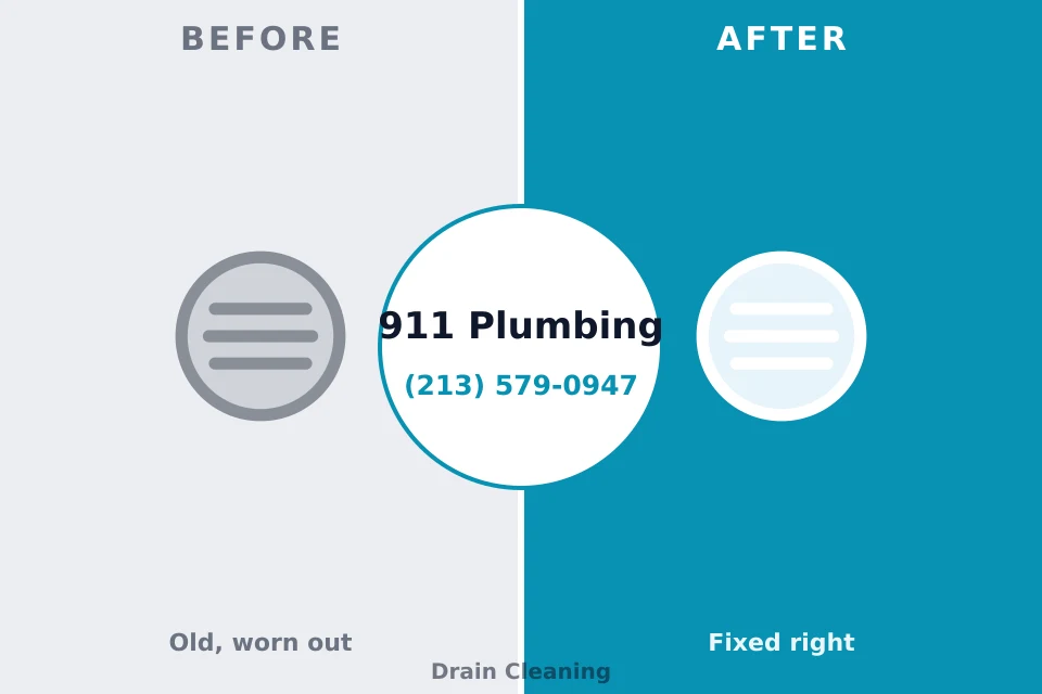 Before and after: plumbing company Davison, MI